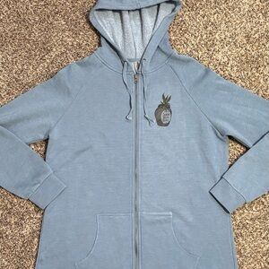 NWOT Custom Raw Hem NBC Sally Zip Up Hoodie